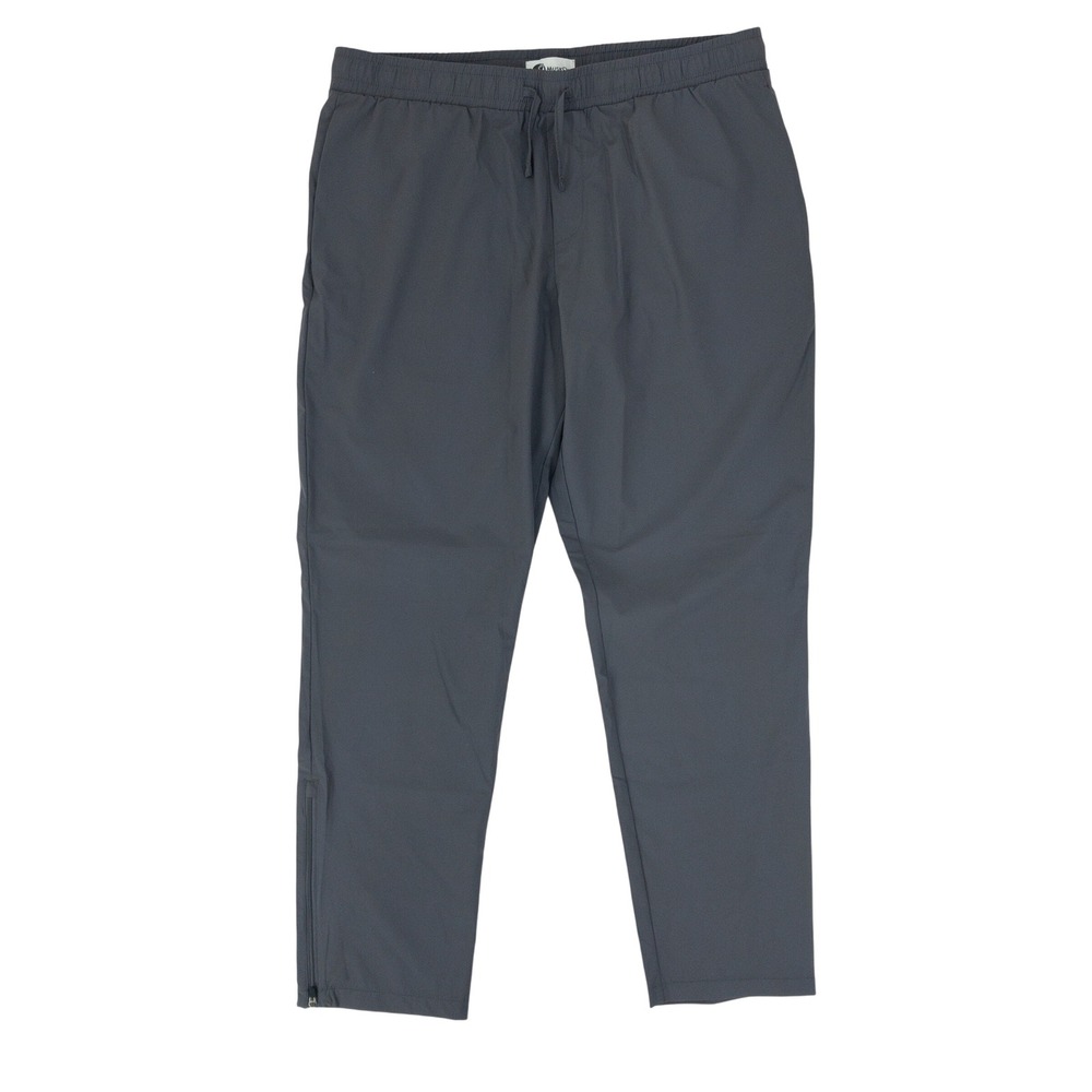 MuskOx Track Pants Mens XL Gray Elastic Waist Ankle Zip Drawstring Activewear